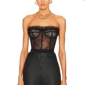 Maren Corset Top in Black